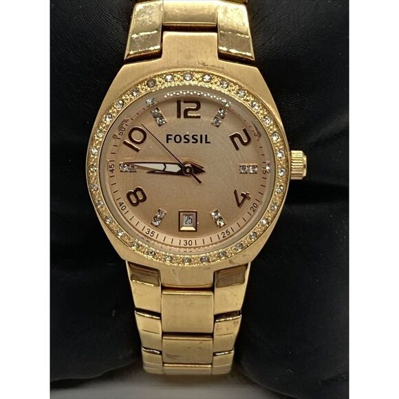 Fossil Colleague AM4508 Women's Stainless Steel Analog Dial Quartz Watch EY83 - Picture 2 of 12